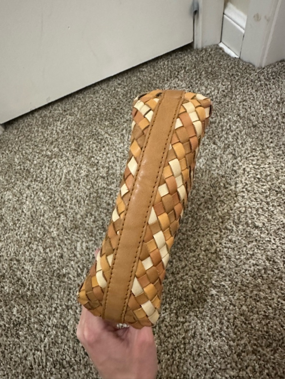 Madewell Small Transport Woven Leather Purse - Picture 2 of 6